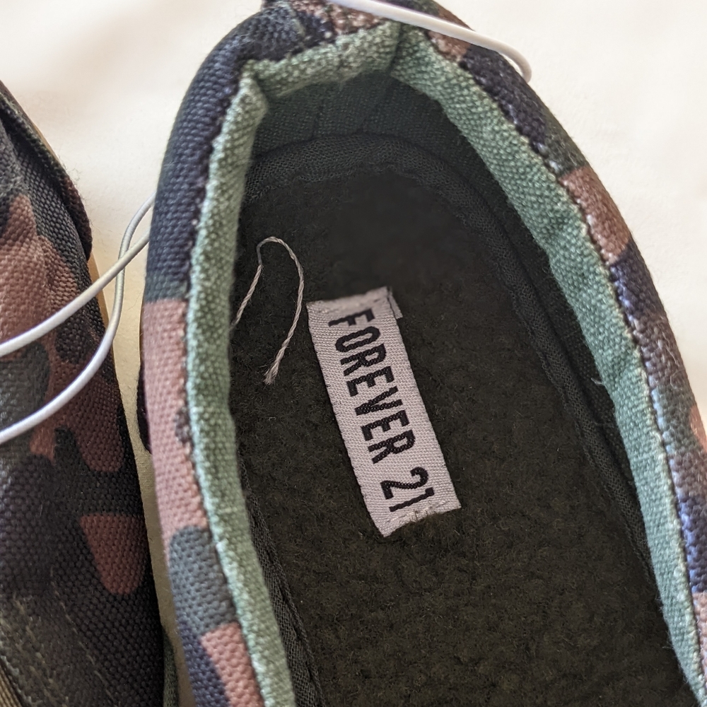 Forever 21 Camouflage Slip-On Sneakers - Picture 5 of 7